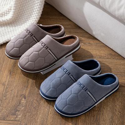 Herren Hausschuhe aus Baumwolle für Herbst und Winter, extra große Größe, warme Baumwollschuhe, dicke Sohle