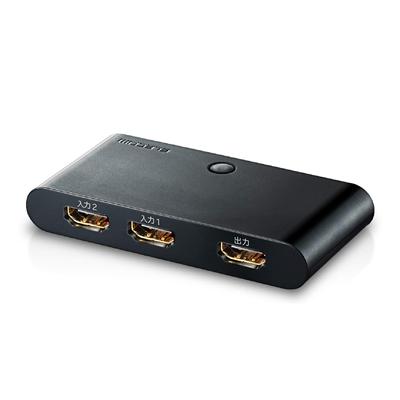 ELECOM HDMI Switcher Automatic Switching Function To Work with 2 Inputs 1 Output 2K HDMI Cable Included [Confirmed PS3/PS4/Nintendo Switch] (1080p)