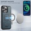 SUTENI Ranura para Tarjeta Magnética Carter de Cuero Bolsos Fundas para Teléfono Para iPhone 16 15 14 13 12 Pro Max Plus Cubierta