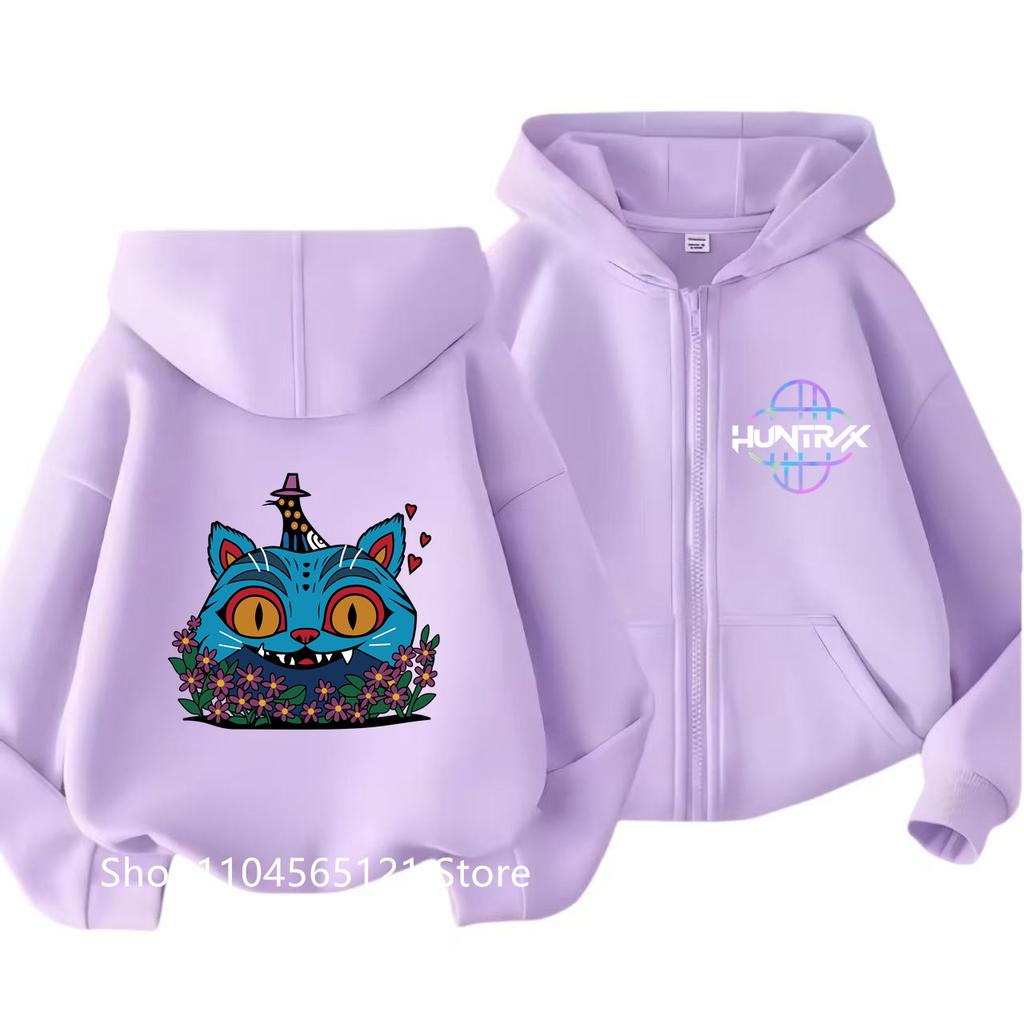 Zip Up Sweatshirts Kpop Demon Hunters Hoodie Children Clothes Kid Girls Boys Sweatshirt Sajaboys Zipper Hoody Baby Casual Tops