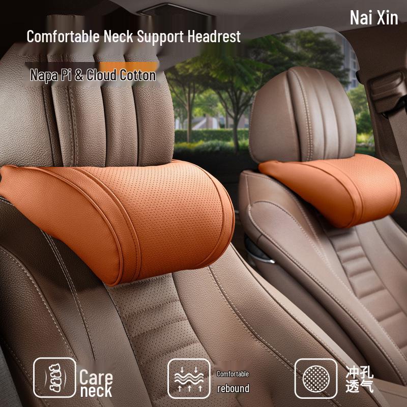Luxury Car Headrest: Neck and Lumbar Support for Mercedes-Maybach, BMW, Tesla