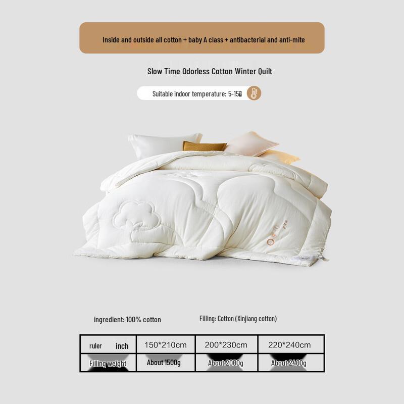 Mercury Slow Time Odor-Purifying 100% Xinjiang Cotton Quilt