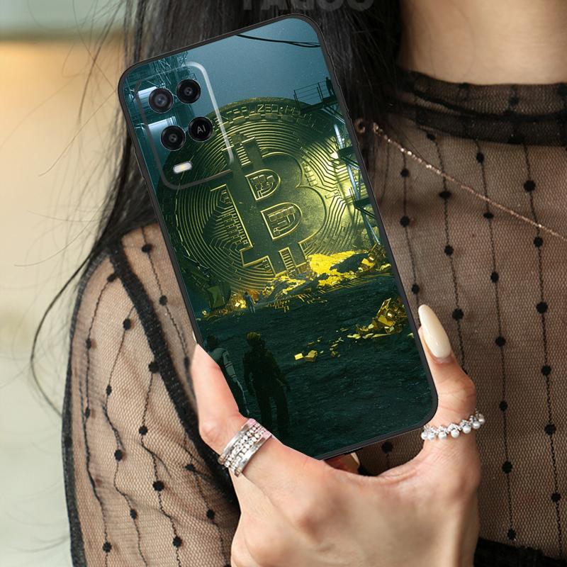 Bitcoin Case For Oppo A5 Pro A15 A17 A57 A77 A18 A38 A58 A78 A98 A94 A74 A54 A40 A60 A80 A96 A76 A16
