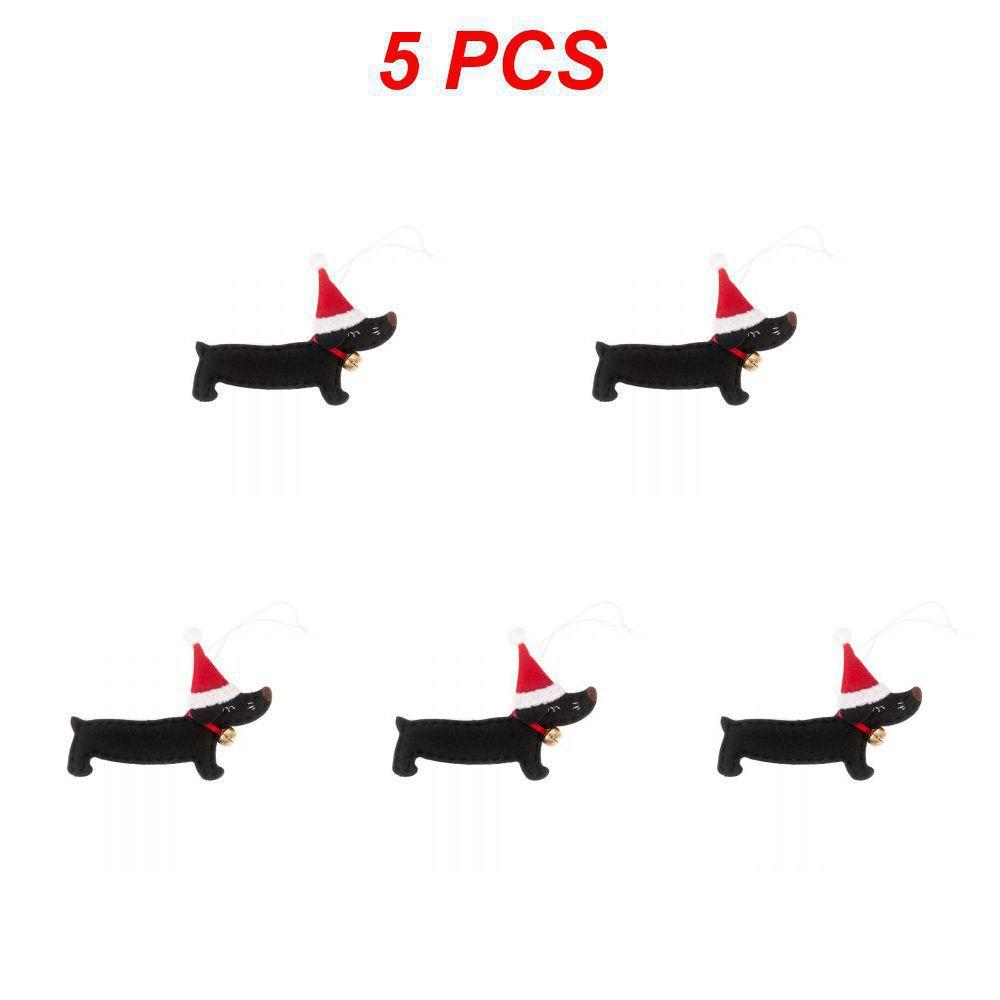 Přívěsek na Vánoční Stromeček, Roztomilý Přívěsek Jezevčíka, Nádherné detaily, Snadno se zavěsí, Není snadné Spadnout, Ozdobte Vánoce