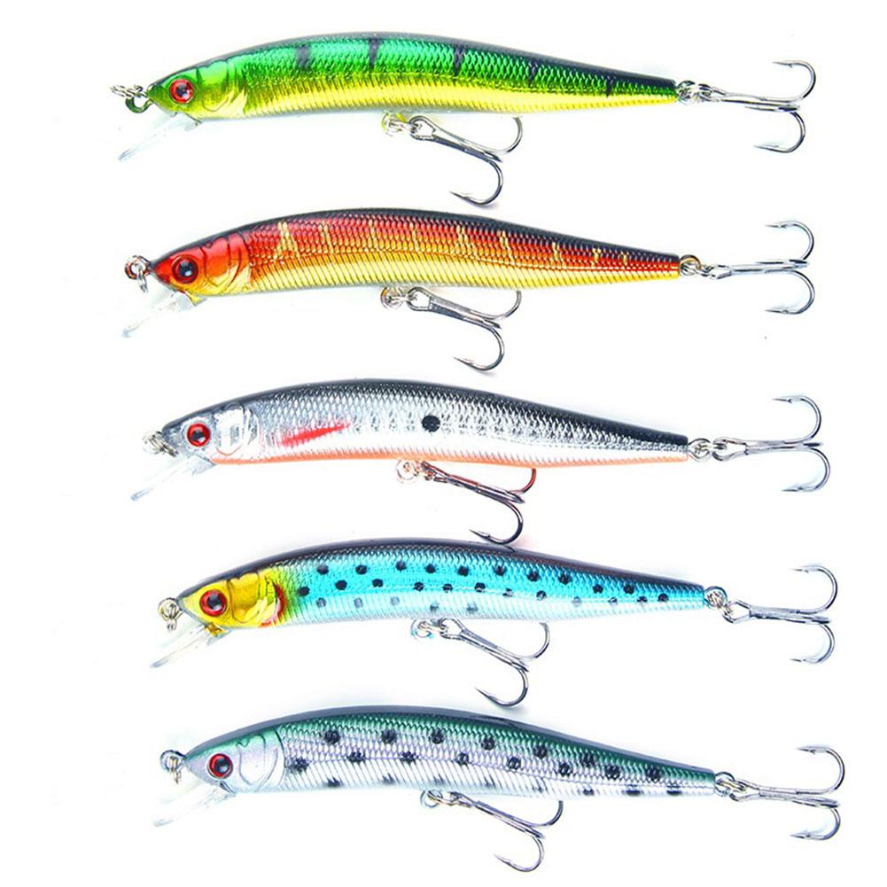 

5pcs 10cm 8g Fishing Lures Artificial Hard Bait 3D Eyes Wobbler Swimbait for Trout Bass Carp Fishing Accessories