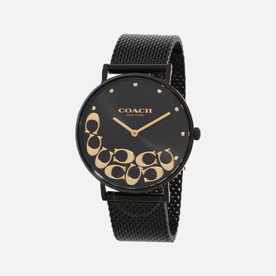 Ceas pentru femei Perry cu brățară din plasă din oțel inoxidabil negru, 36mm 14503826