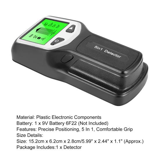 Senzor profesional de căutare a știftului Detector de știfturi anti-rugină 5-în-1 anti-coroziune Acasă
