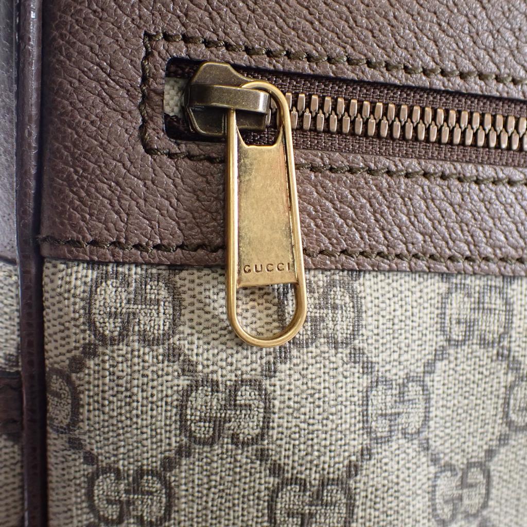 GUCCI  547934 96IWT Shoulder Bag Brown PVC coated canvas/leather Women