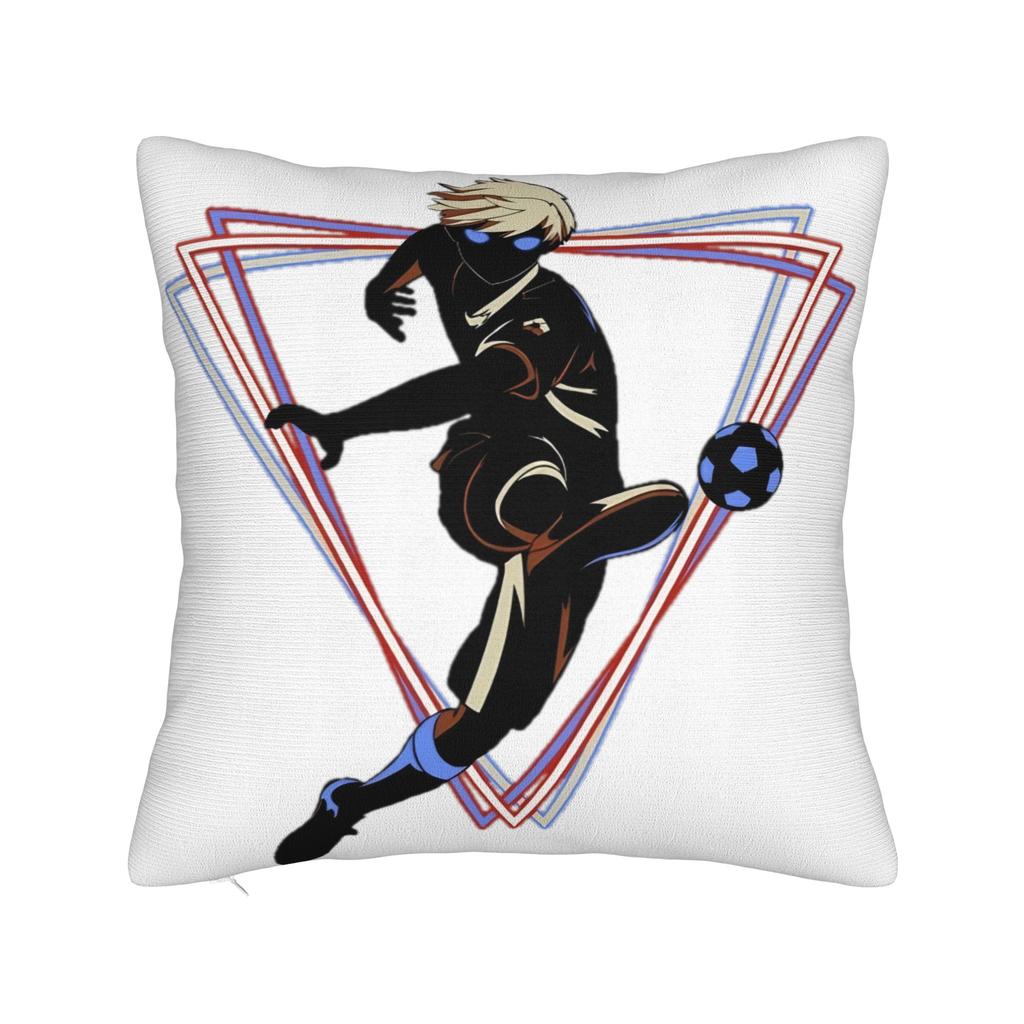Blue Lock Bachira Yoichi Isagi Pillow Covers Cushion Cover Decorations Football Manga Throw Pillow Case Cover Sofa Multi Size