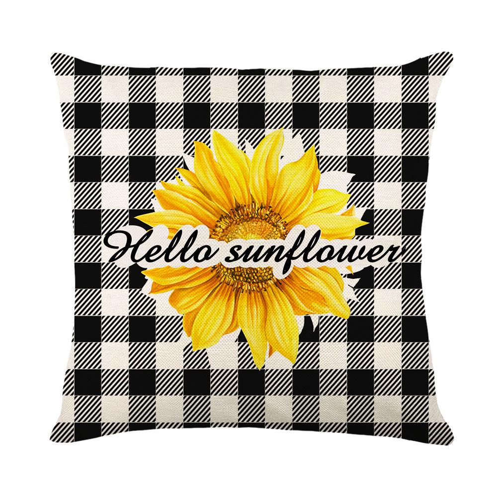 

Подушка Nordic Spring Подсолнух Автомобильная подушка Уличная декоративная подушка Наволочка для диванной подушки 45 * 45Cm (excluding pillow core)