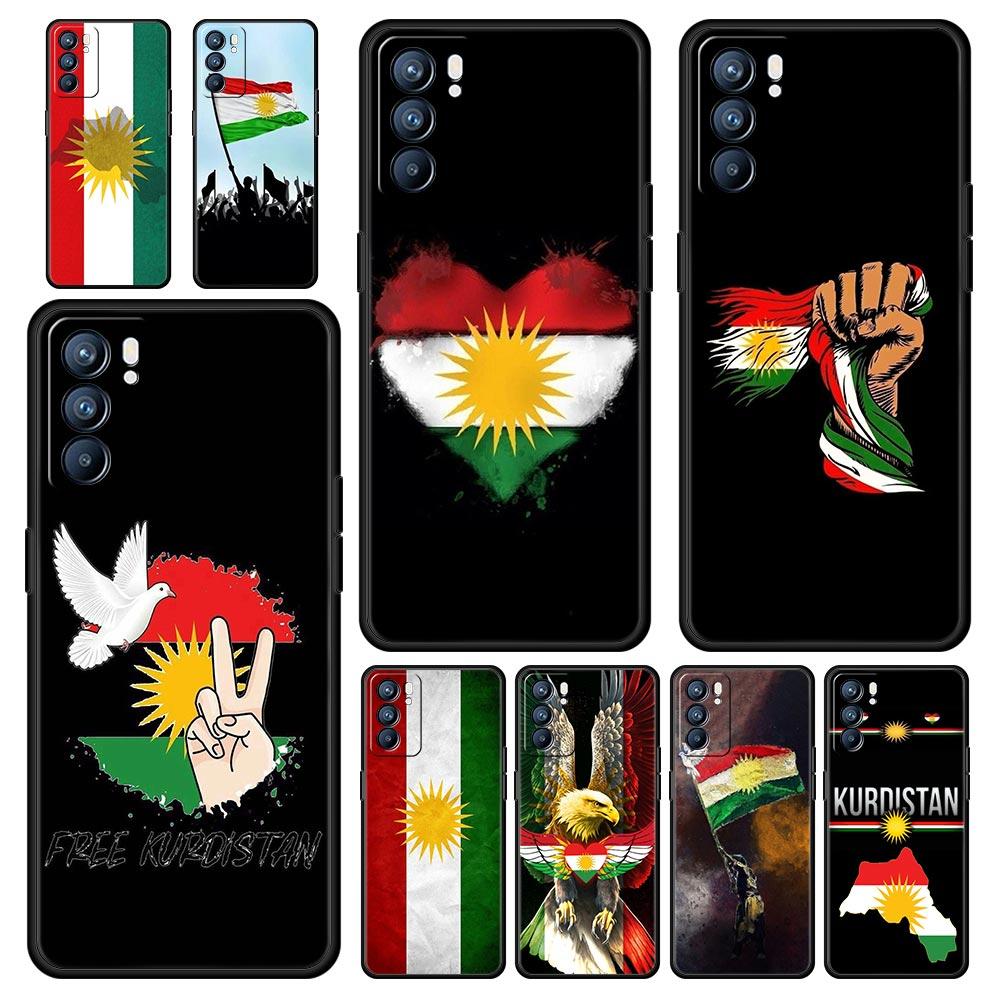 K-Kurdistan Flag Phone Case For Oppo Reno13 Reno12 Reno11 F Reno10 Pro A54 5G Find X5 A53 A52 A9 A17 A78 4G A79 A80 A98 Cover