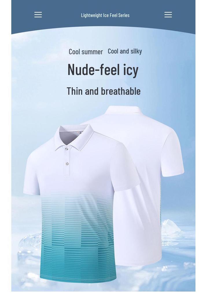 Unisex Breathable Quick-Dry Polo Shirt for Golf and Martial Arts