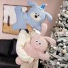 60cm Cat Summer Cool Comfort Pillow Cushion Hug Sleeping Rabbit Sofa Ice Silk Pillow Dog Sleeping Bed Kidsren