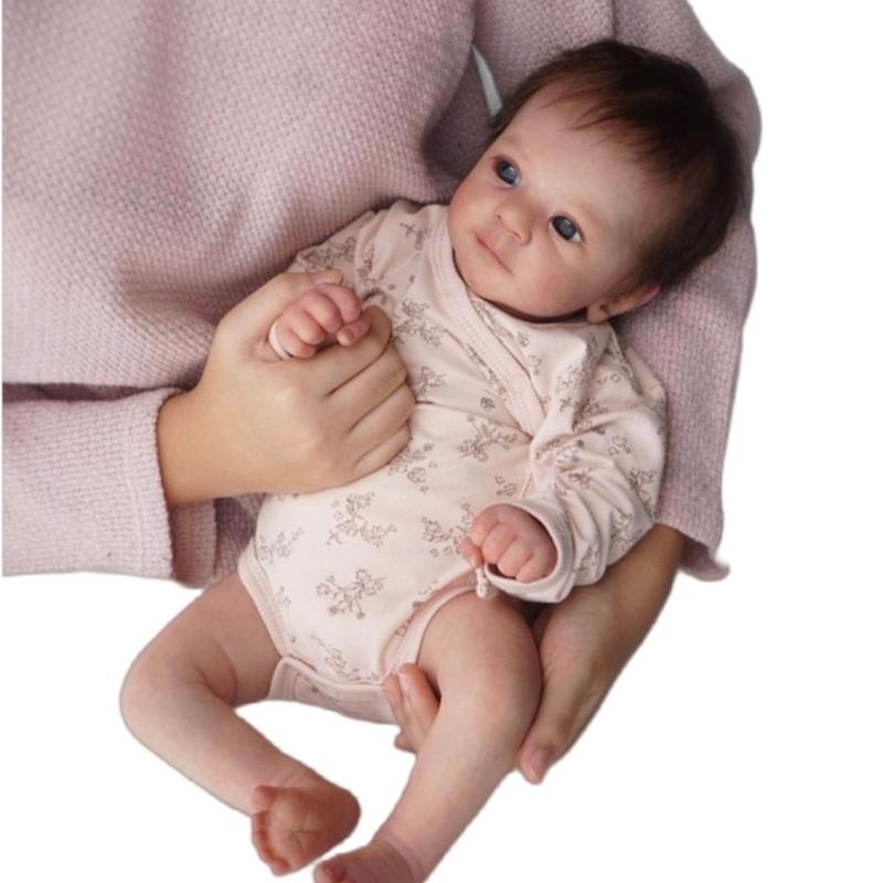 18in Collectible Cuddle Doll Soft Vinyls Caucasian Reborns Toy with Veins Kids and Grandma Best Companies Collector Toy