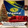 Custom Name Personalized Club America Print Tapestry, Wall Art Decor, Bedroom, Dorm, Apartment, LivingRoom, Party Backdrop, Gift for Birthday