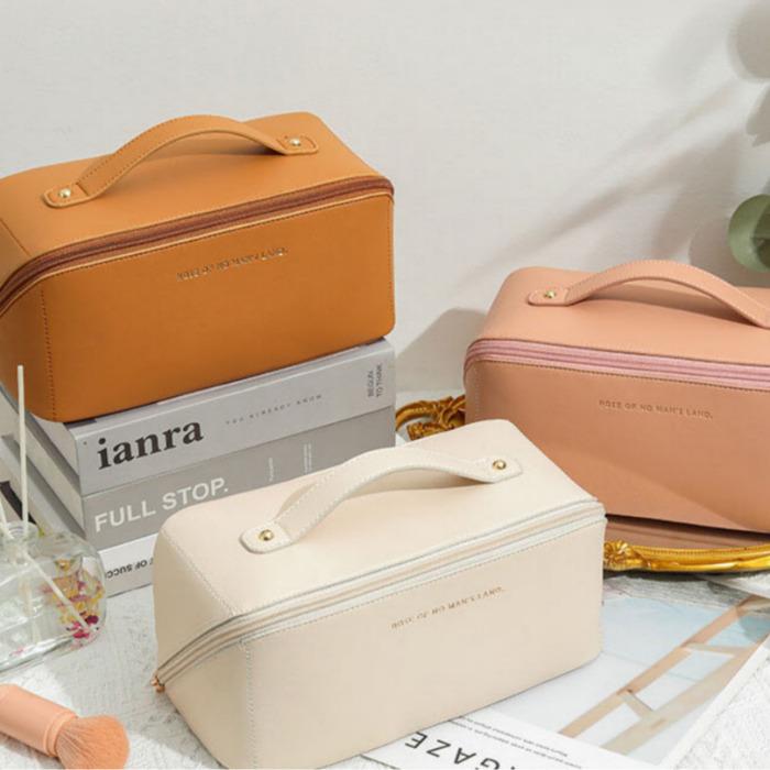 Expand Cosmetic Pouch Travel Expandable Storage Bag – K-Style Portable Makeup Organizer.