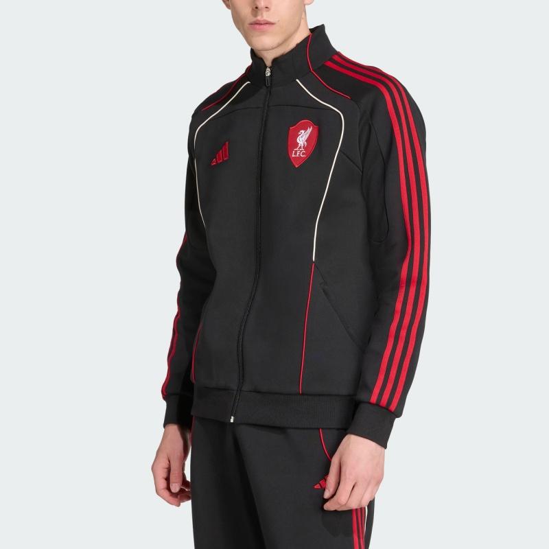 Adidas Liverpool Team Sport Fußball Fitness Training Atmungsaktiv Stehkragen Freizeitjacke Herren Jacken JW5475