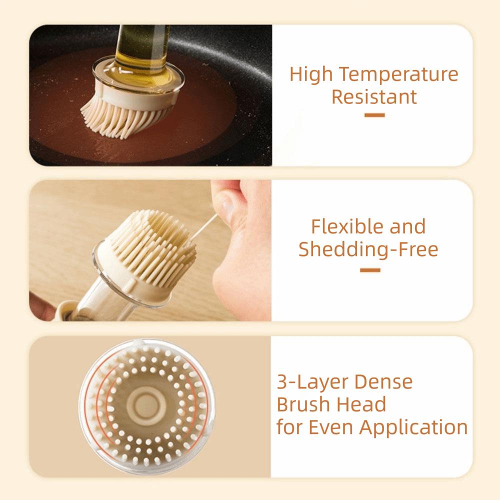 2 in 1 Oil Dispenser Bottle 180ML Barbecue Spray Bottle Easy To Clean Measuring Oil Bottle  Baking