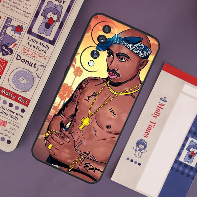 2Pac Hip Hop Singer Case For Honor 200 50 70 90 Lite X9b X9a X8b X8a X8 X9 X9c Honor Magic 7 Lite 6 5 Pro Cover