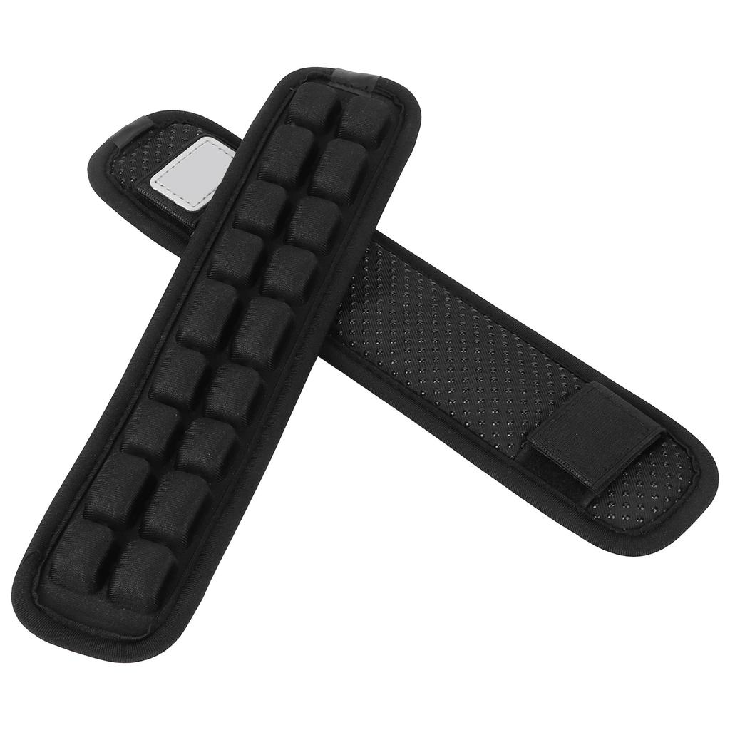 2Pcs Shoulder Strap Pad Anti Gravity Non Slip Backpack Decompression Cushion Accessory Black(S )