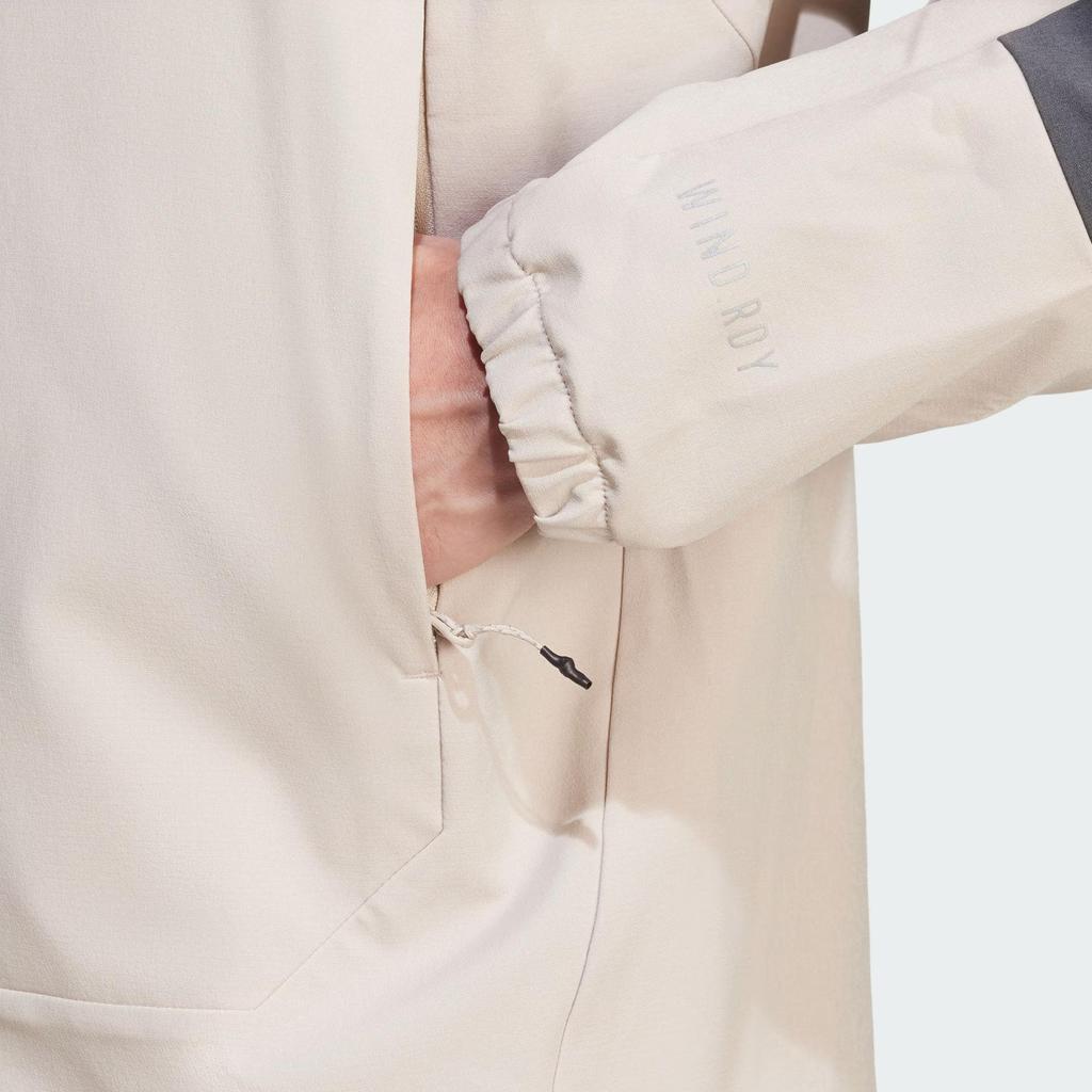 Adidas Mt Windrdy Jacket Outdoor Windproof Color Block Long Sleeve Jacket Men Jacket Light-Brown Dark-Gray JI5934