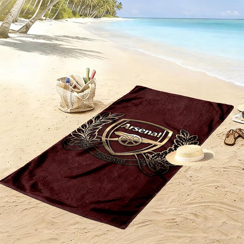 Arsenal F Print Beach Towel, Large Soft Quick Dry Towel for Beach Camping Swimming