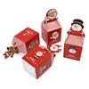 20Pcs Christmas Candy Gift Box Chocolate Cookie Apple Packing Boxes Santa Claus Bags Christmas Decorations for Home New Year 2025