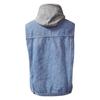 Women's Casual Loose Vintage Denim Vest Hooded Jacket