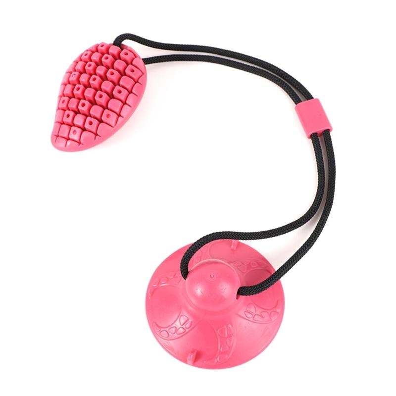 Interactive Dog Toy for Teeth Cleaning Suction Cup Leakage Food Slow Feeder Puppy Molar Rod Indoor Entertainment Toy