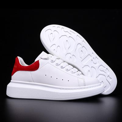 Small White Shoes Women's Classic Rose Red All-match Women's Shoes Inner Heightened Leather Casual Shoes