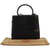 LOEWE Barcelona Handbag 2WAYShoulder black Embossed Leather Women Used