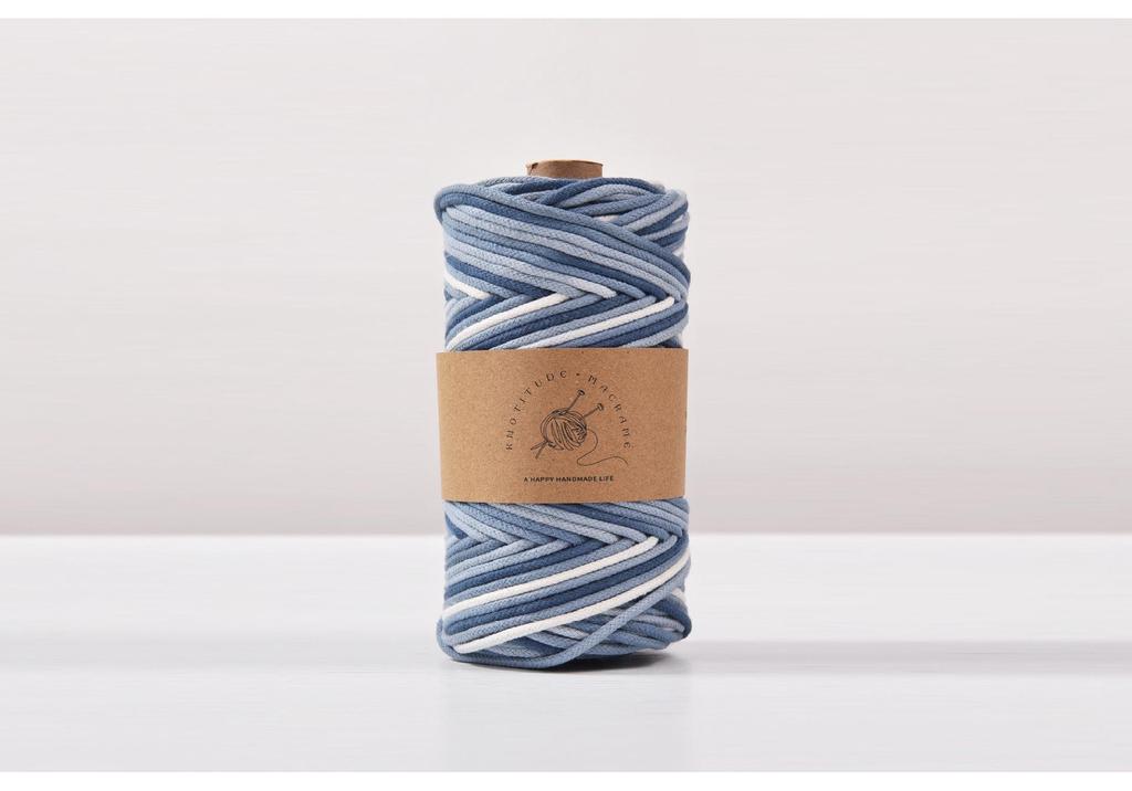 100 Yards 3mm Gradient Color Cotton Core-Spun Rope for DIY Projects