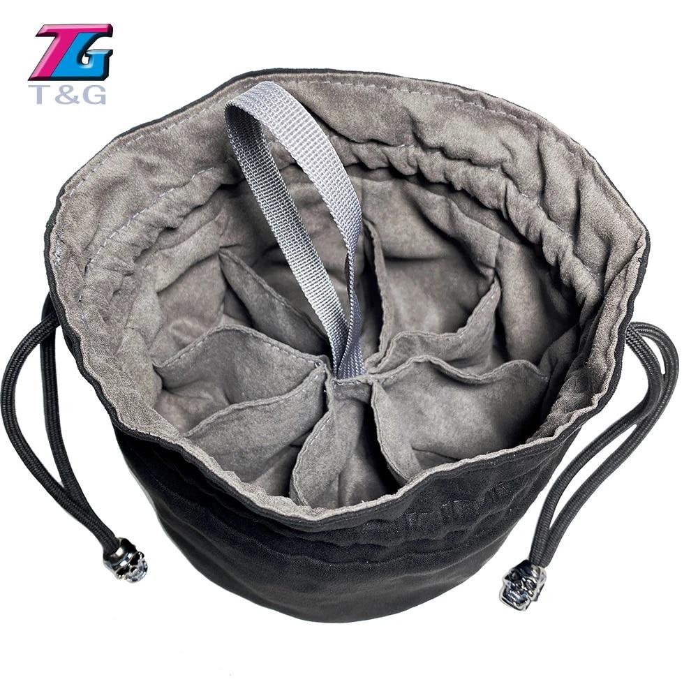 Dice Bag Cloth Storage Pouch High Quality Velvet Pouch Unique Design Large Capacity Easy Carrying For DND RPG Game Accessories