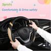 Steering Wheel Cover For Car Leather Universal Steering Wheel Covers For Men Women Fit Cars SUV Truck Pickup 15Inch (Beige)