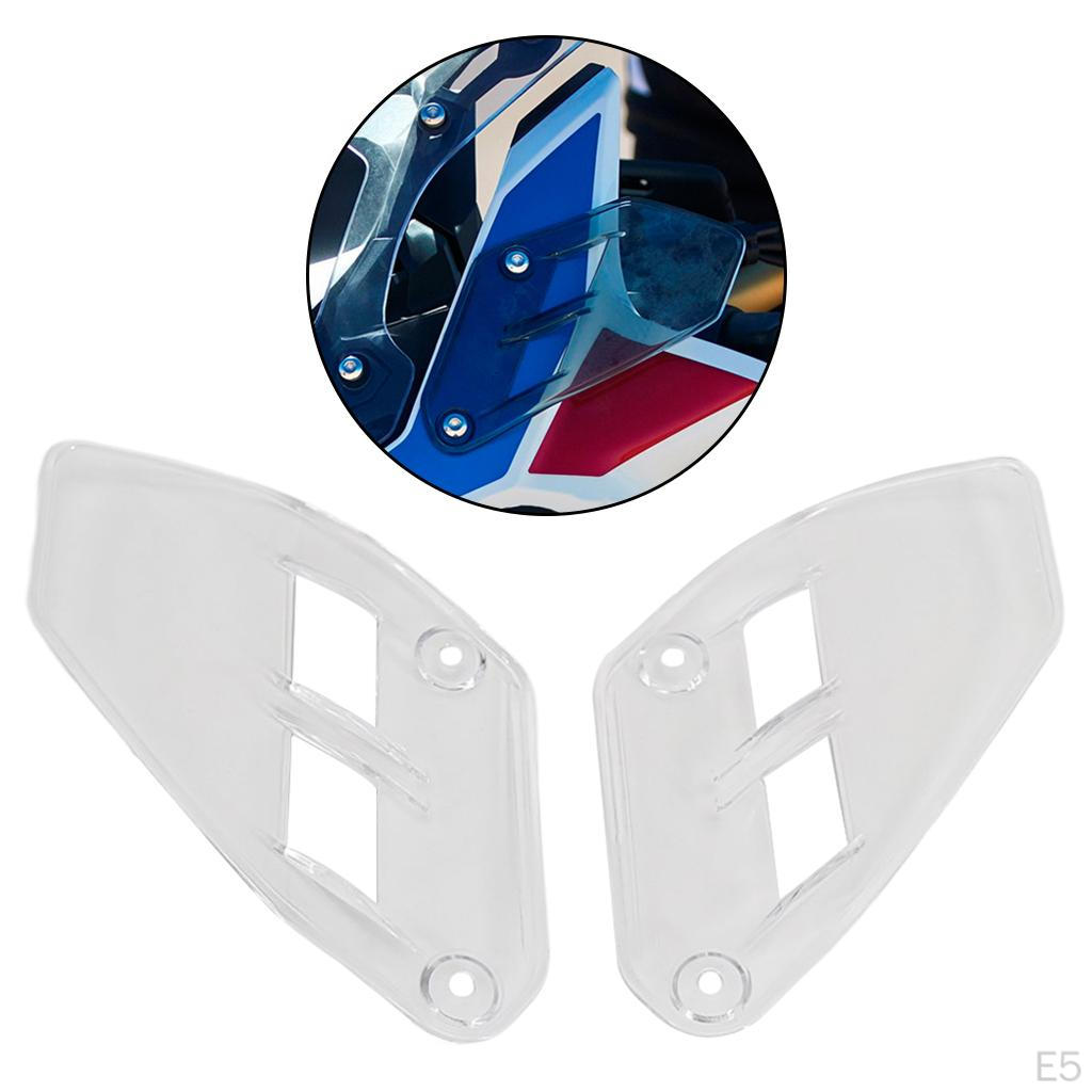 2 Pieces Windshield Deflector Automotive Frames Accessories Upper Wind Deflectors kit suitable