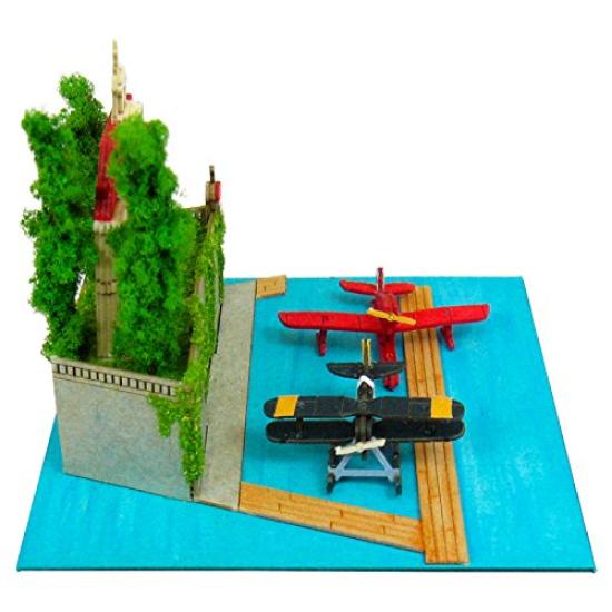 Sankei Studio Ghibli mini Porco Rosso Adriano and the Seaplane Papercraft Non-scale MP07-21