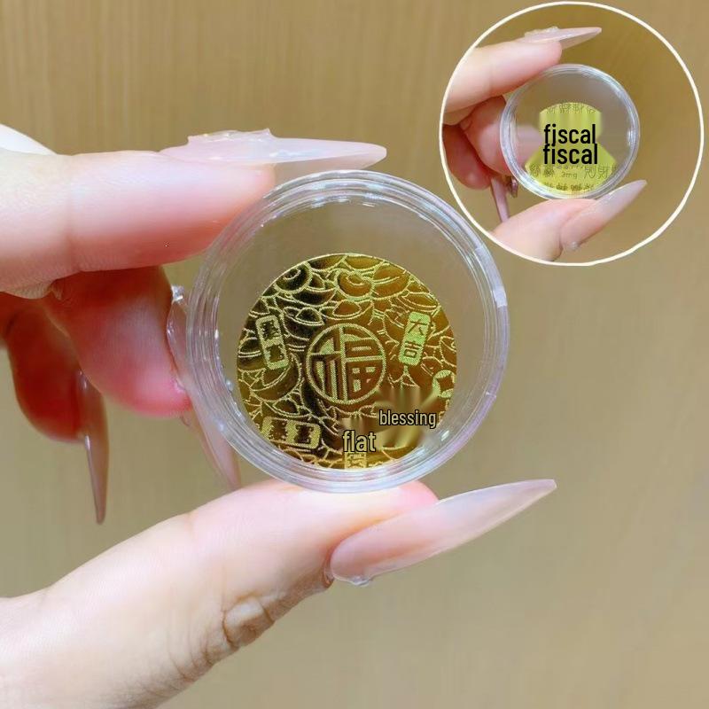 999 Pure Gold Princess Phone & Fridge Stickers: Prosperity, Peace, and Joy