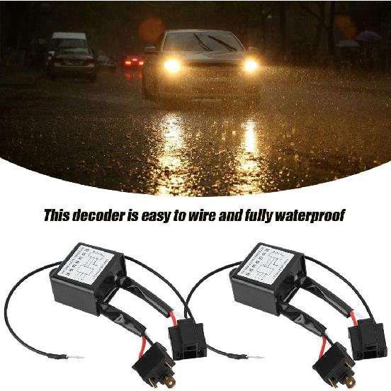 Aramox Negative Converter, 2pcs Alloy LED Negative Converter Negative Switch Harness Adaptor Reversed Polarity for H4