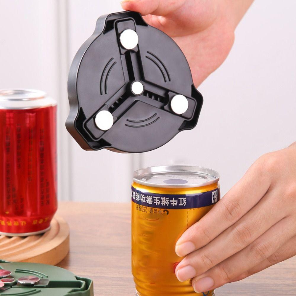 Rotating Design Screw Can Opener Manual Bottle Lid Open Device Jar Lid Opening Tool  Weak Hand