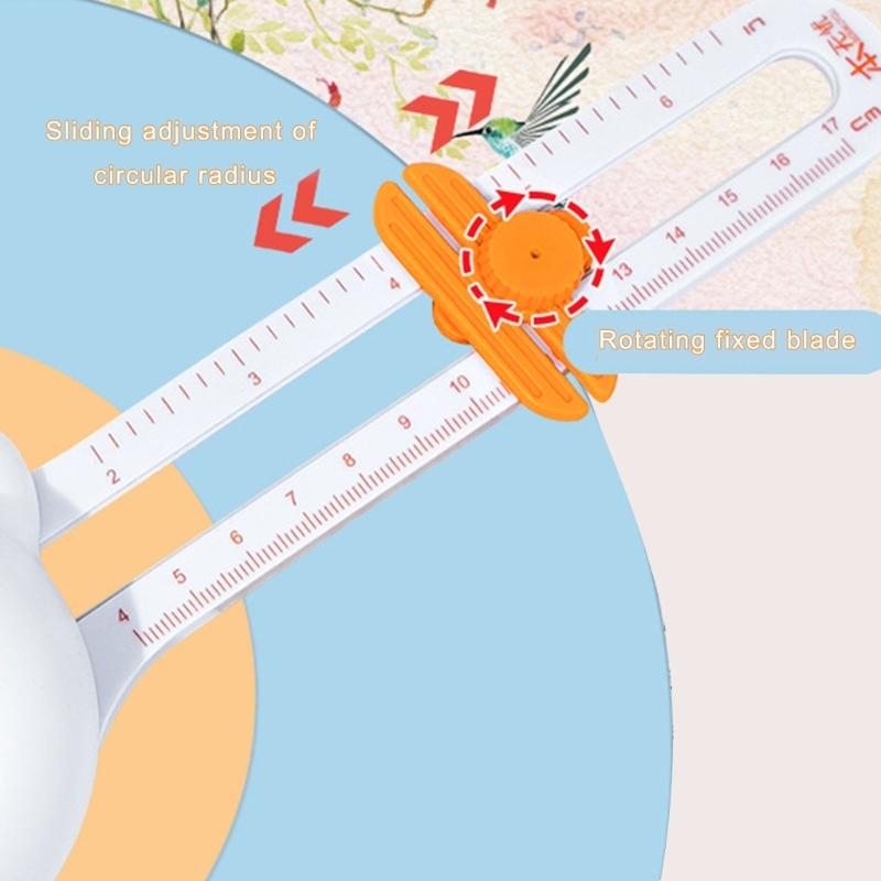 Circles Cutter for Crafts Adjust Circles Paper Cutter Paper Trimmer Circles Maker Scrapbooking Circular Cutter