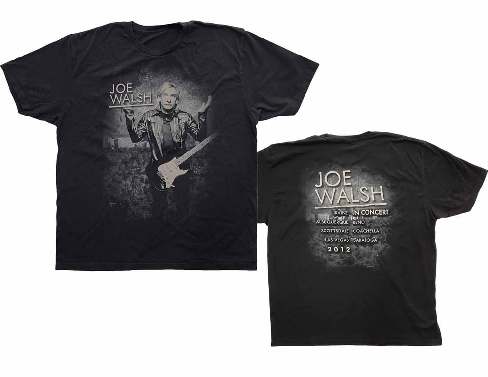 2 Sides JOE WALSH In Concert 2012 Tour Shirt Black Unisex S-5XL Unisex T-Shirt M