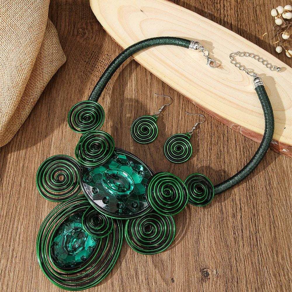 

Crystal Gem Vintage Beads Necklaces Irregular Banquet Jewelry Evening