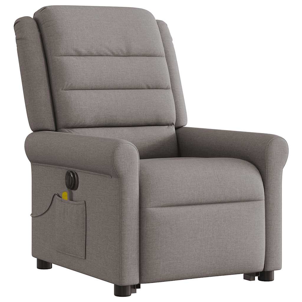 Lift-Up Massage Chair, Electric, Reclining, Taupe Color