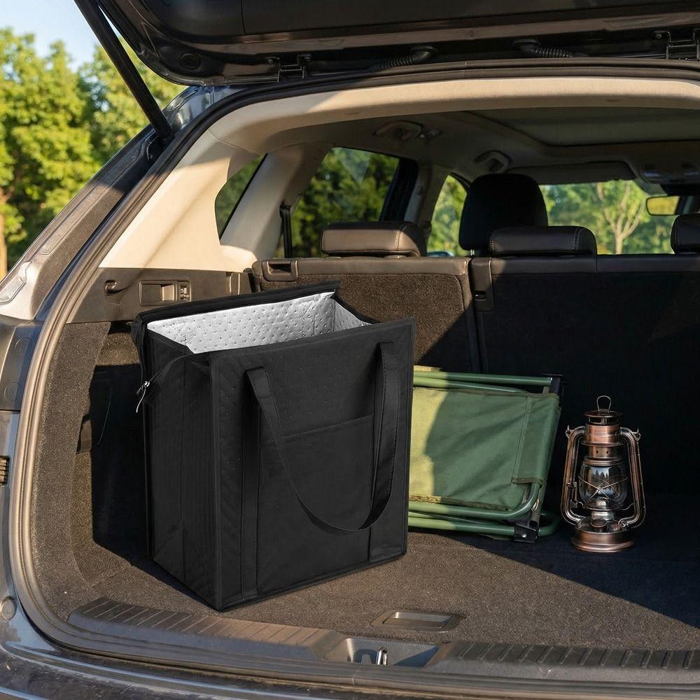 Reusable Insulated Grocery Bag Keep Cool/Warm Tin Foil Handbag Thermal Cooler Bag  Shopping