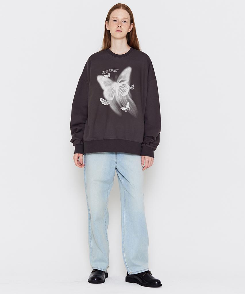 MATCHGLOBE Butterfly Sweatshirt (Dark Grey)