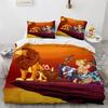 Anime Lion 3D Duvet Cover Bedding Bed Sets Soft Microfiber Quilt Cover, Comforter Duvet Cover Set with Zipper For Kids Boys