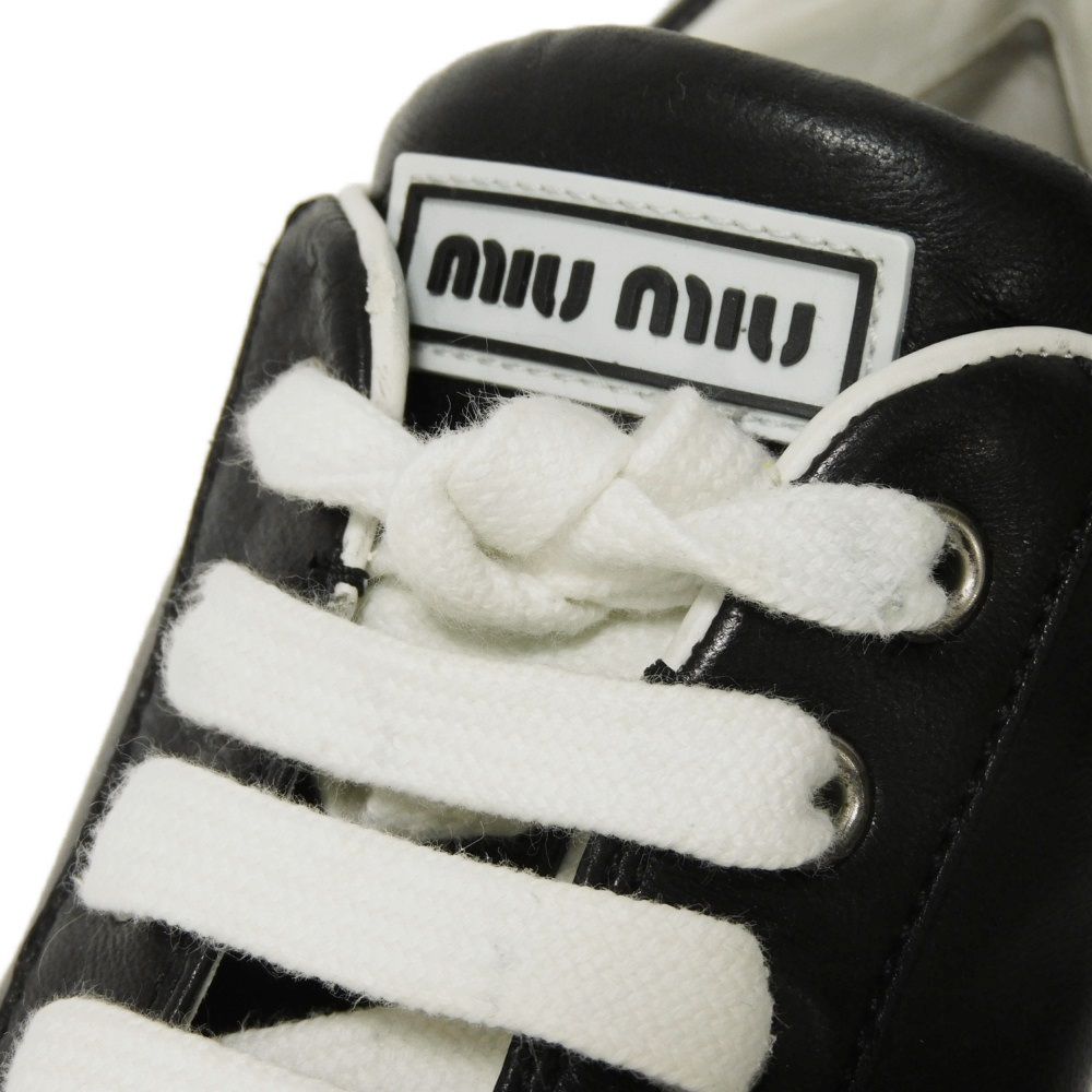 Used 12166 Crystal Low-Tops 5E907C 7896 Size 35 White Beaded Rubber Silver Platform 8.7" Logo Embossed Women's from