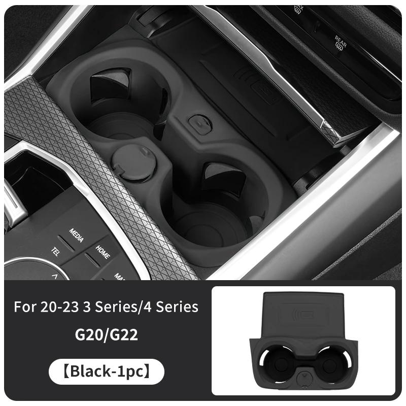 Silicone Car Coasters Central Control Wireless Charging Pad For BMW X3 iX3 X4 Series 3 4 5 6GT G01 G08 G02 G20 G22 G30 G38 G32