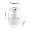 Air Humidifier 1300Ml Aroma Humidifier Double Spray Port Essential Oil Diffuser Usb Water Humidifier With Light For Home Office