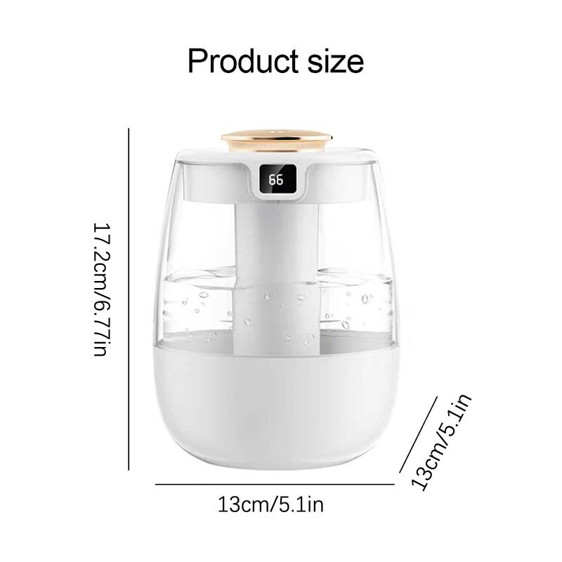 Air Humidifier 1300Ml Aroma Humidifier Double Spray Port Essential Oil Diffuser Usb Water Humidifier With Light For Home Office
